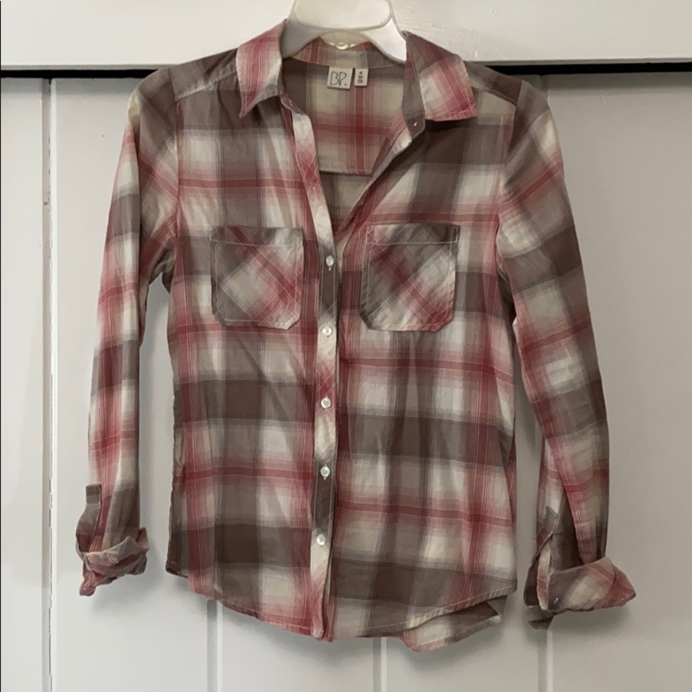 Flannel button down shirt